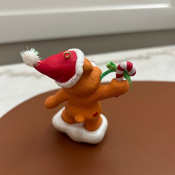 Holiday Bear Ornament with Santa Hat - Picture 2 of 5